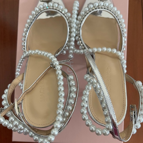 BNIB MACH & MACH Diamond of Elizabeth Pearl PVC Clear Pumps 39 - Picture 9 of 14